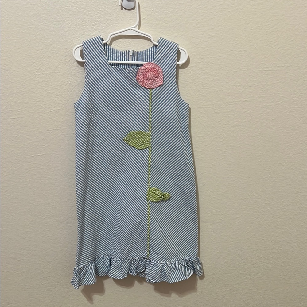 Cottontail Originals Blue Searsucker dress